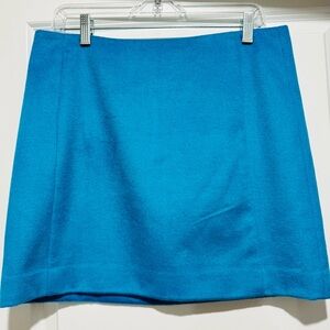 The Limited Vibrant‎ Turquoise Wool Blend Mini Skirt
